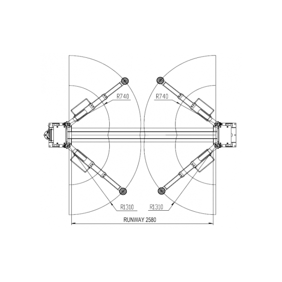 Δικόλωνο Ανυψωτικό Invento EL 240 - 4 T