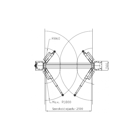 Δικόλωνο ανυψωτικό Invento EL 250L - 5 T