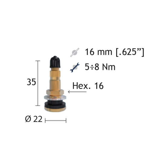 0584 Μεταλλική βαλβίδα 